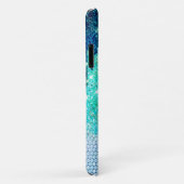 キュートな青い虹色ユニコーンフェイクグリッターモノグラム Case-Mate iPhoneケース (裏面/右)