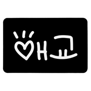 キュートな韓国語애교東経 言語 マグネット