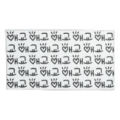 キュートな韓国語애교東経 |言語 枕カバー (裏面-右)