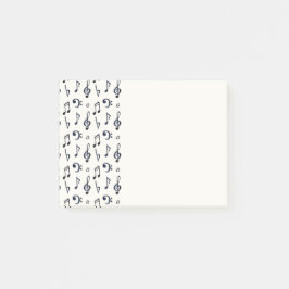 キュートな音符パターン ポストイット