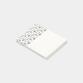 キュートな音符パターン ポストイット (アングル)