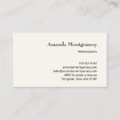 キュートな音符パターン 名刺 (裏面)