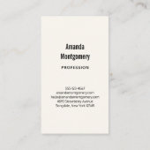 キュートな音符パターン 名刺 (裏面)