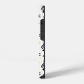 キュートな音符パターン iPhoneケース (左側面)