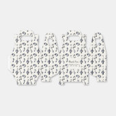 キュートな音符パター結婚ン フェイバーボックス (折り畳みなし)