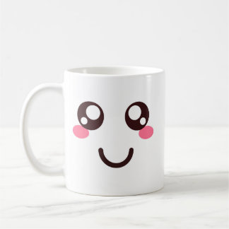 キュートな顔のマグカップ 2 コーヒーマグカップ