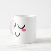 キュートな顔のマグカップ 3 コーヒーマグカップ (正面左)