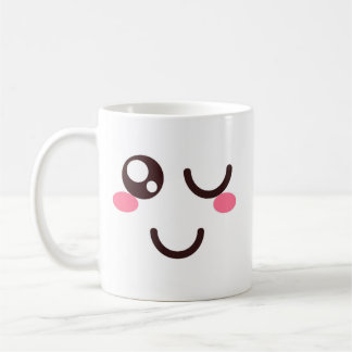 キュートな顔のマグカップ 3 コーヒーマグカップ