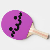 キュートな顔の紫色 卓球ラケット (横)
