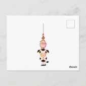 キュートな飼育動物オンバーンウッド感謝していありがとうございます ポストカード (裏面)