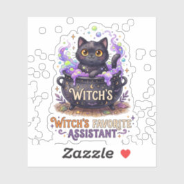 キュートな魔女のお気に入りの助手 黒猫 ハロウィン シール
