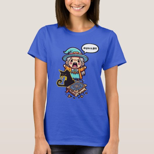 キュートな魔女 Tシャツ (正面)