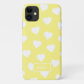 キュートな黄色いハートのスマホケース Case-Mate iPhoneケース (裏面)