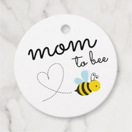 キュートな黄色のMom To Bee フェイバータグ