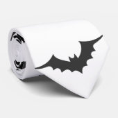 キュートな黒いコウモリの模様 ハロウィン ネクタイ (ロール)