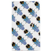 キュートな黒いセミ スモールペーパーバッグ (裏面)