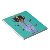 キュートな黒いセミ ノートパッド (アングル)