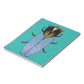 キュートな黒いセミ ノートパッド (回転)