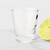 キュートな黒いネクタイTuxedoグロムスマン結婚ズ ショットグラス (左)