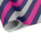 キュートな黒い灰色のパタストライプのーン ラッピングペーパー (ロールコーナー)