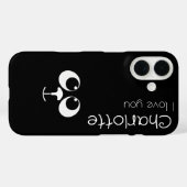 キュートな黒い猫が木炭を名乗るCase-Mate iP Case-Mate iPhoneケース (裏面 (横))