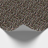 キュートな黒ずし柄 ラッピングペーパー (角)