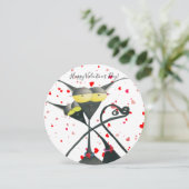 キュートな黒猫とグレーの猫漫画 シーズンカード (スタンド正面)