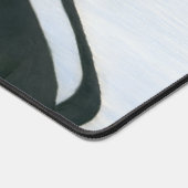 キュートな黒猫とグレーの猫漫画 デスクマット (コーナー)