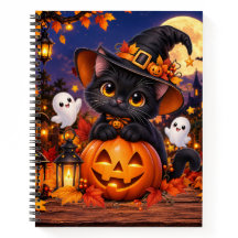 キュートな黒猫のハロウィン・カボチャ – スプーキーK