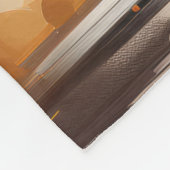 キュートな黒猫の水彩画 フリースブランケット (角)