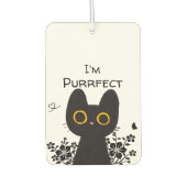 キュートな黒猫エアフレッシュナー カーエアーフレッシュナー (正面)