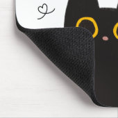 キュートな黒猫マウスパッド マウスパッド (コーナー)
