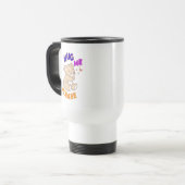 キュートな「今すぐギュッてして」コーヒーマグ トラベルマグ (正面左)
