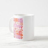 キュートな"花嫁の母です"マグカップ コーヒーマグカップ (正面左)