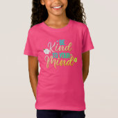 キュートな「Be Kind To Your Mind」ガールズキッズTシャツ Tシャツ (正面)
