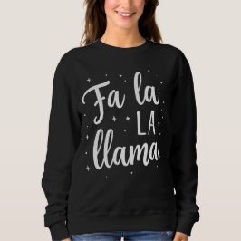 キュートな“Fa La La Llama”クリスマススウェットシャツ スウェットシャツ