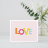 キュートな"LOVE"折りたたみ式サンクスカード サンキューカード (スタンド正面)