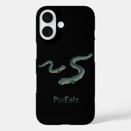 キュートな「PixEels」ピクセルウナギグラフィック iPhone 16ケース