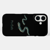 キュートな「PixEels」ピクセルウナギグラフィック Case-Mate iPhoneケース (裏面 (横))