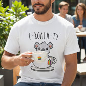 キュートなLGBTQコアラ レインボープライド 平等 Tシャツ