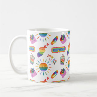 キュートなLGBTQ+ コーヒー&ティーマグ コーヒーマグカップ