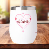 キュートな'My Canada ''レッドとピンクのカスタマイズ