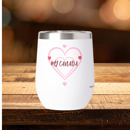 キュートな'My Canada ''レッドとピンクのカスタマイズ