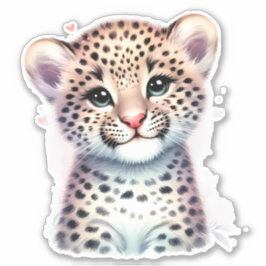 キュートに飾ろう！ヒョウ柄カスタムカット スクラップブック ステッカー シール