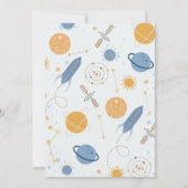 キュートのまわりにな日帰り1回目の誕生日 招待状 (裏面)