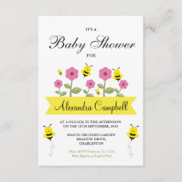 キュートのまわりにベビーシャワー招待状 招待状