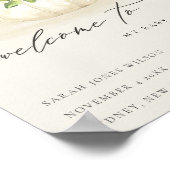 キュートひまわりカボチャフローラベビーシャワーウェルカム ポスター (角)