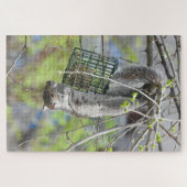 キュートぶら下がったリスの逆さ食べのスート ジグソーパズル (横)