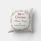 キュートアイススケートで滑るペンギンウィンターリース クッション (裏面)