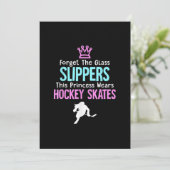 キュートアイスホッケーガールズギフトウーマン引用文 招待状 (スタンド正面)